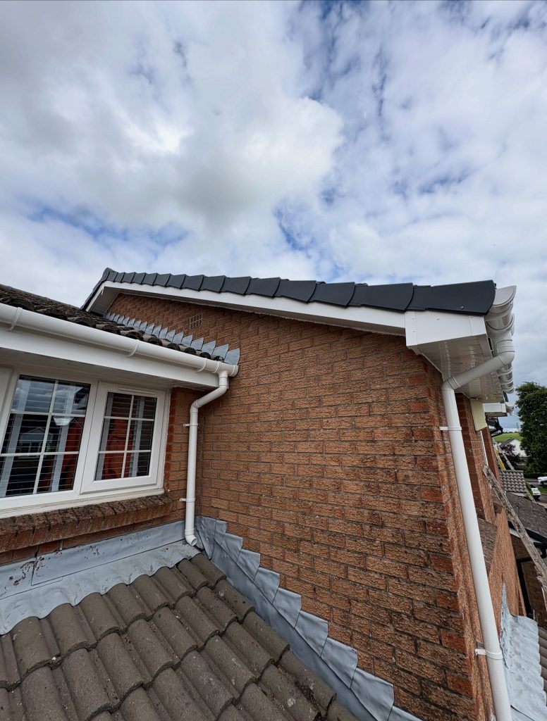 Fascias and soffits replacement on roof edge