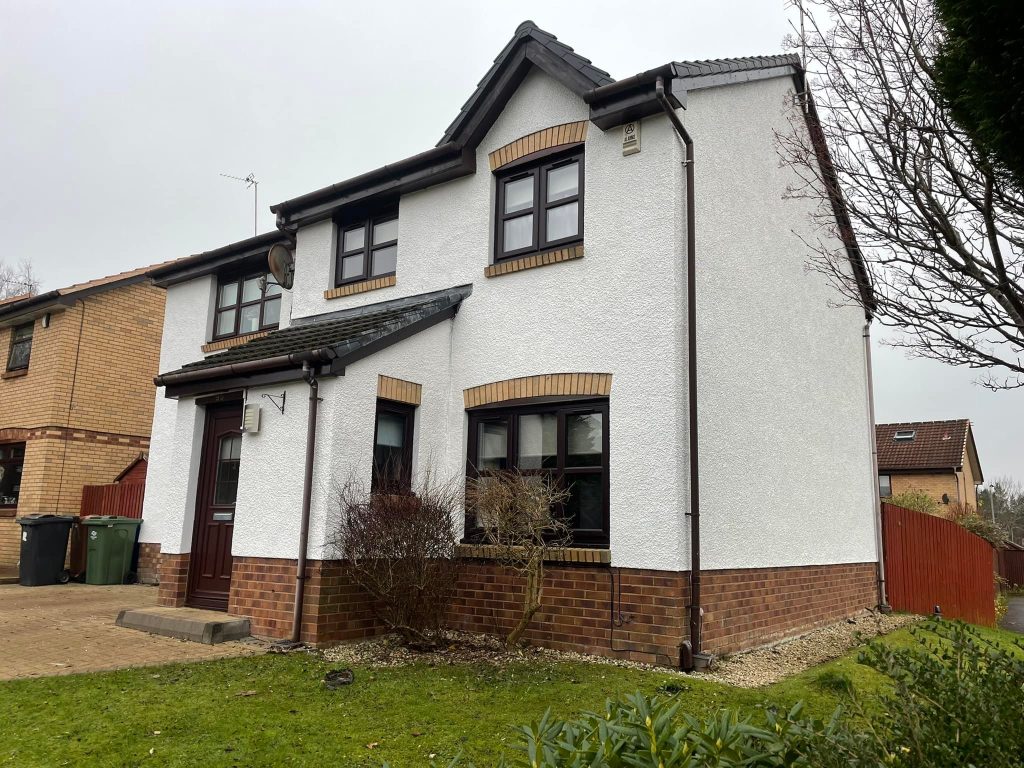 Roughcast repair and exterior wall cleaning